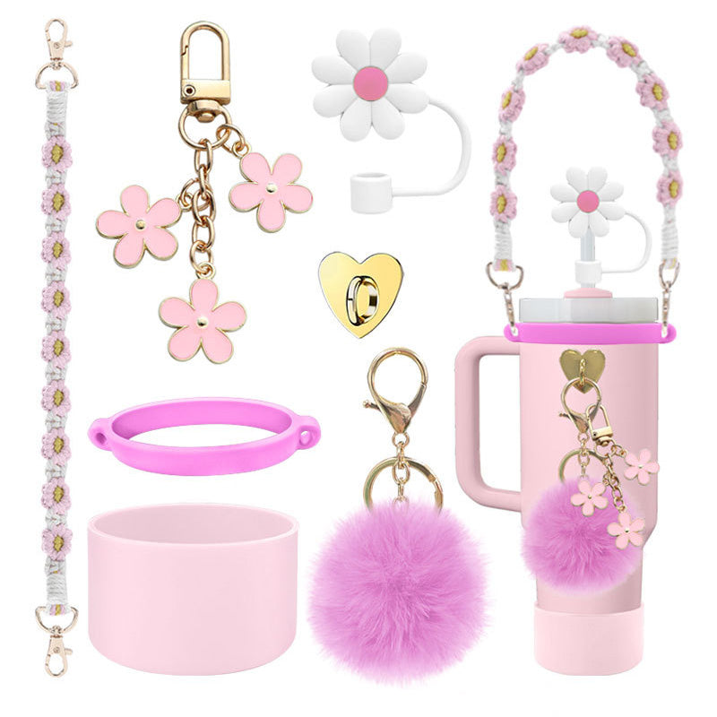 Accesorios para Stanley/Similar - Correa para Vasos Stanley o Similar, Dijes para vasos Similar Stanley, Funda de copa de silicona