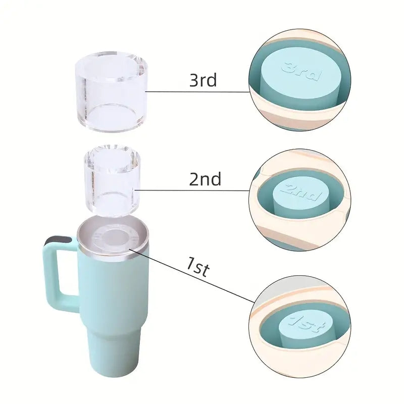 Accesorio Stanley - Bandeja de Silicona Molde de Cubo de Hielo para vaso Stanley y Similar (20 Oz, 30 Oz y 40 Oz)