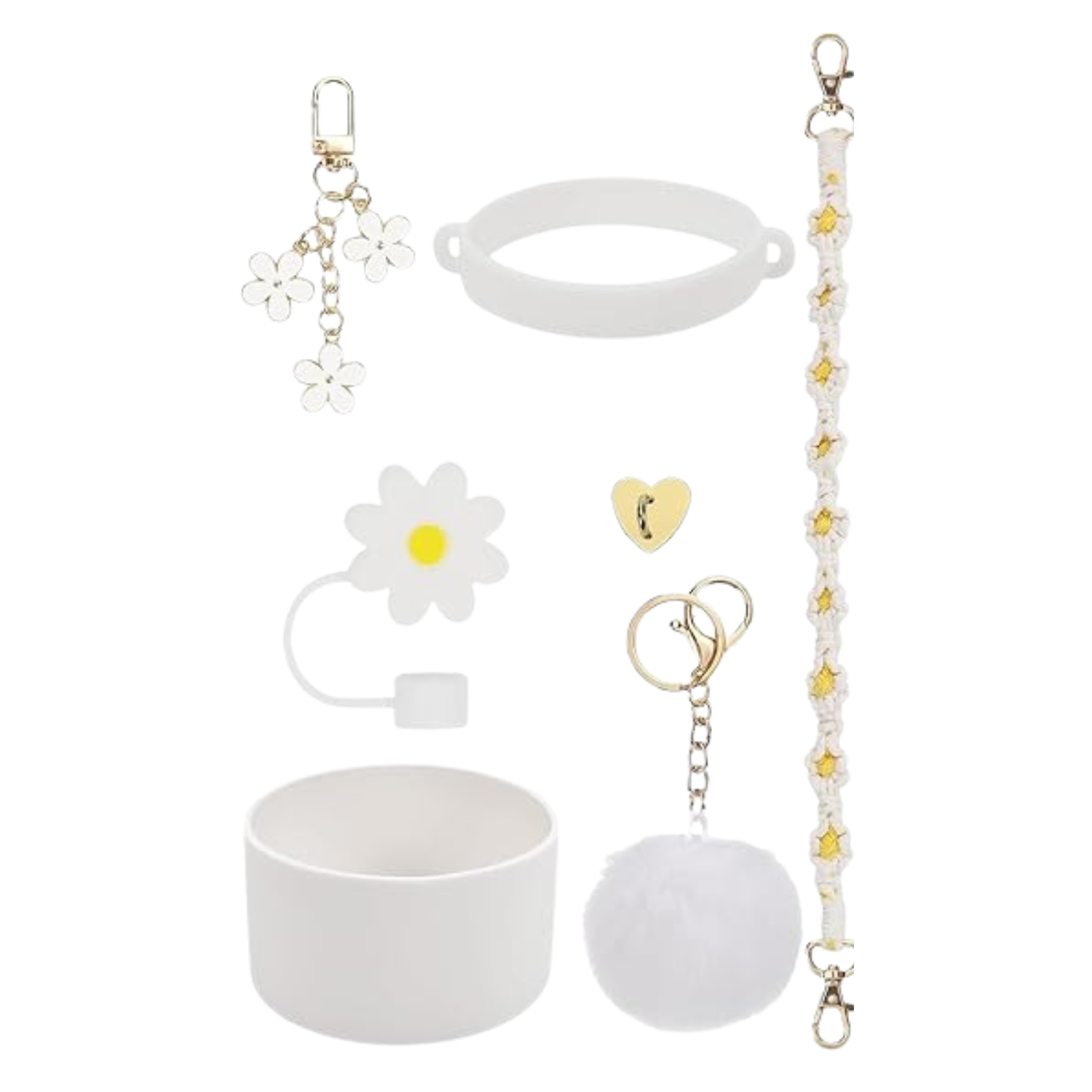 Accesorios para Stanley/Similar - Correa para Vasos Stanley o Similar, Dijes para vasos Similar Stanley, Funda de copa de silicona