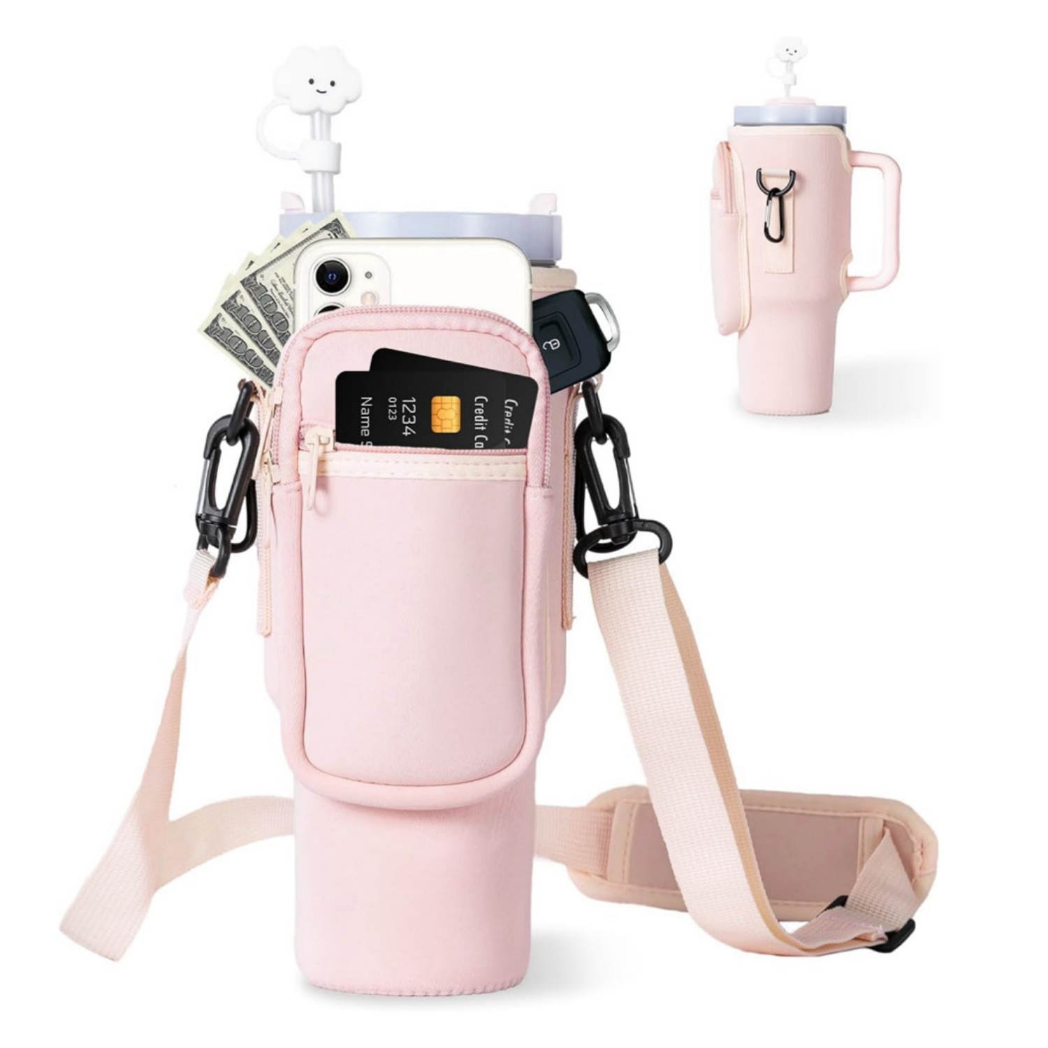 Accesorios Stanley/Similar - Bolso Portavasos 40 Oz con Funda y Correa