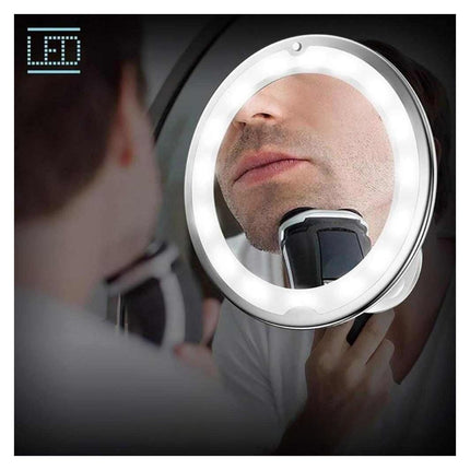 Espejo Flexible LED con Zoom 10x con Ventosa