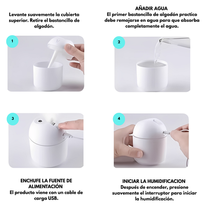 Mini Humificador de Aromas portable Makaron -  Oficina y/o Home Ofice - Aromaterapia