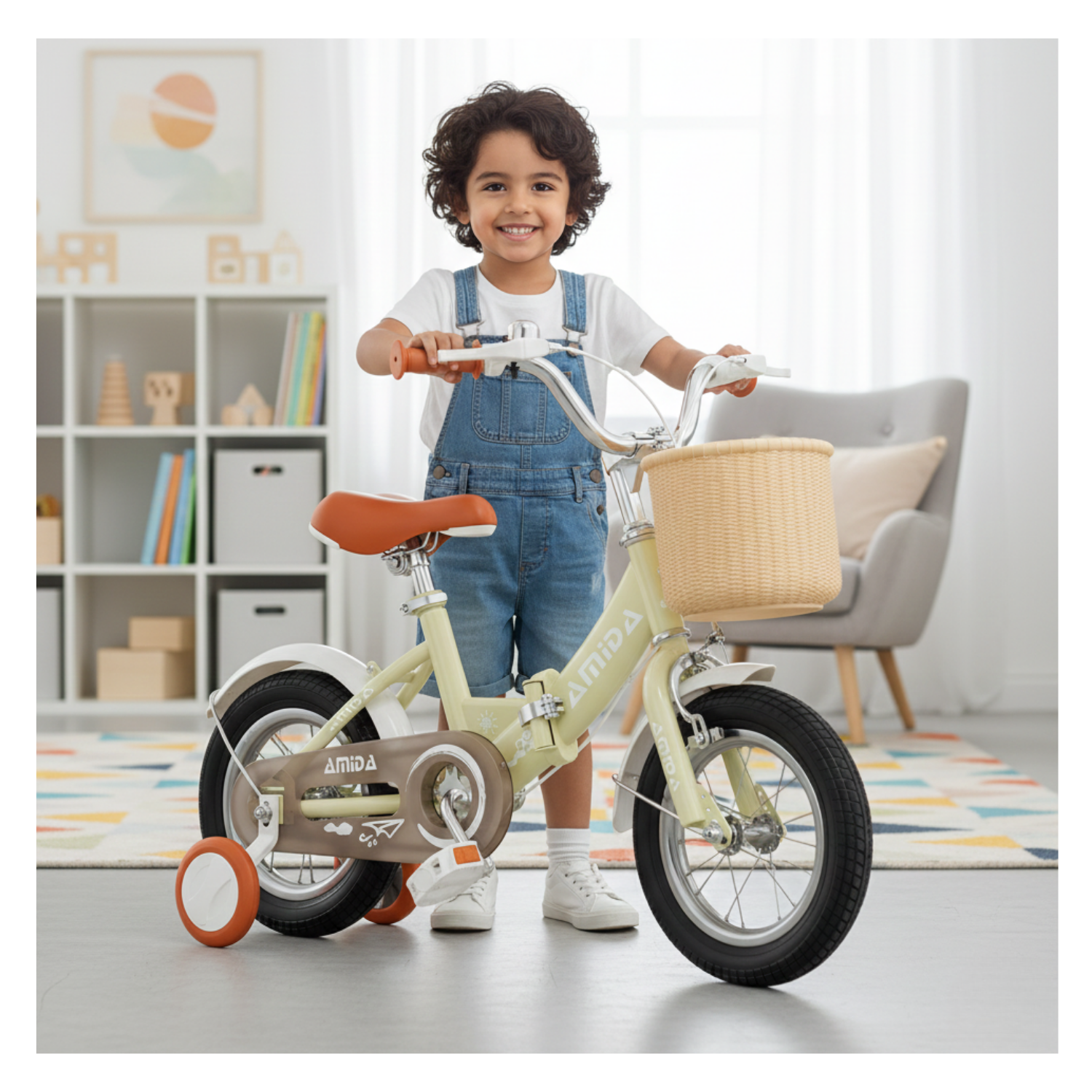 Bicicleta Infantil Plegable Vintage Aro 16 - Color Verde