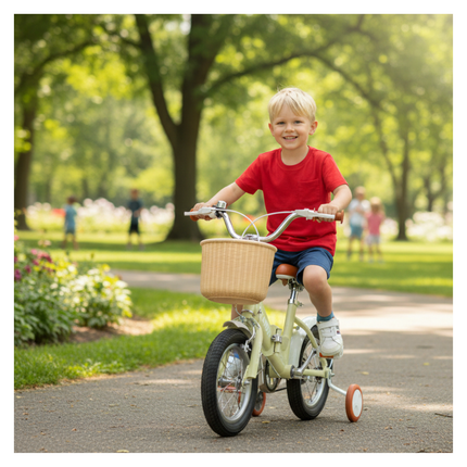 Bicicleta Infantil Plegable Vintage Aro 16 - Color Verde