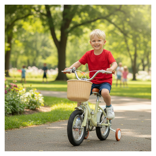 Bicicleta Infantil Plegable Vintage Aro 16 - Color Verde