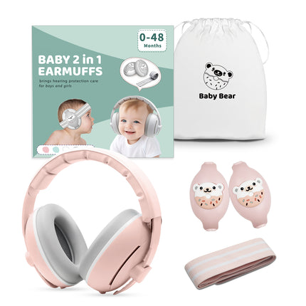 Orejeras de Protección Auditiva para Bebes 2 en 1 con Dideño - Convertible