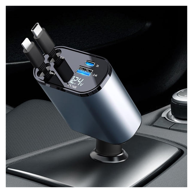 Cargador Inalambrico Digital 4 en 1 para Automovil - 120V